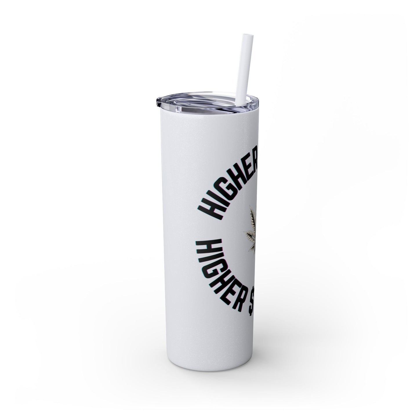Higher Hustle Skinny Tumbler with Straw, 20oz - Perfect for On-the-Go Drinks, Gifts for Bud Lovers, Coffee, Tea, Summer Vibes, Unique [...]