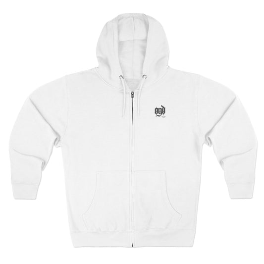 Unisex Zip Hoodie - Higher Hustle, Casual Wear, Streetwear Style, Gift for Hustlers, Cozy Layering Piece