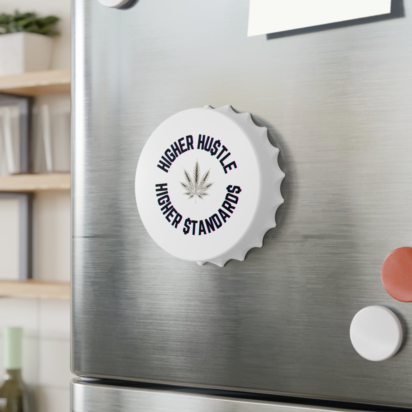 Higher Hustle Bottle Opener, Unique Barware Gift, Cannabis Theme, Perfect for Parties, Housewarming or Gifting