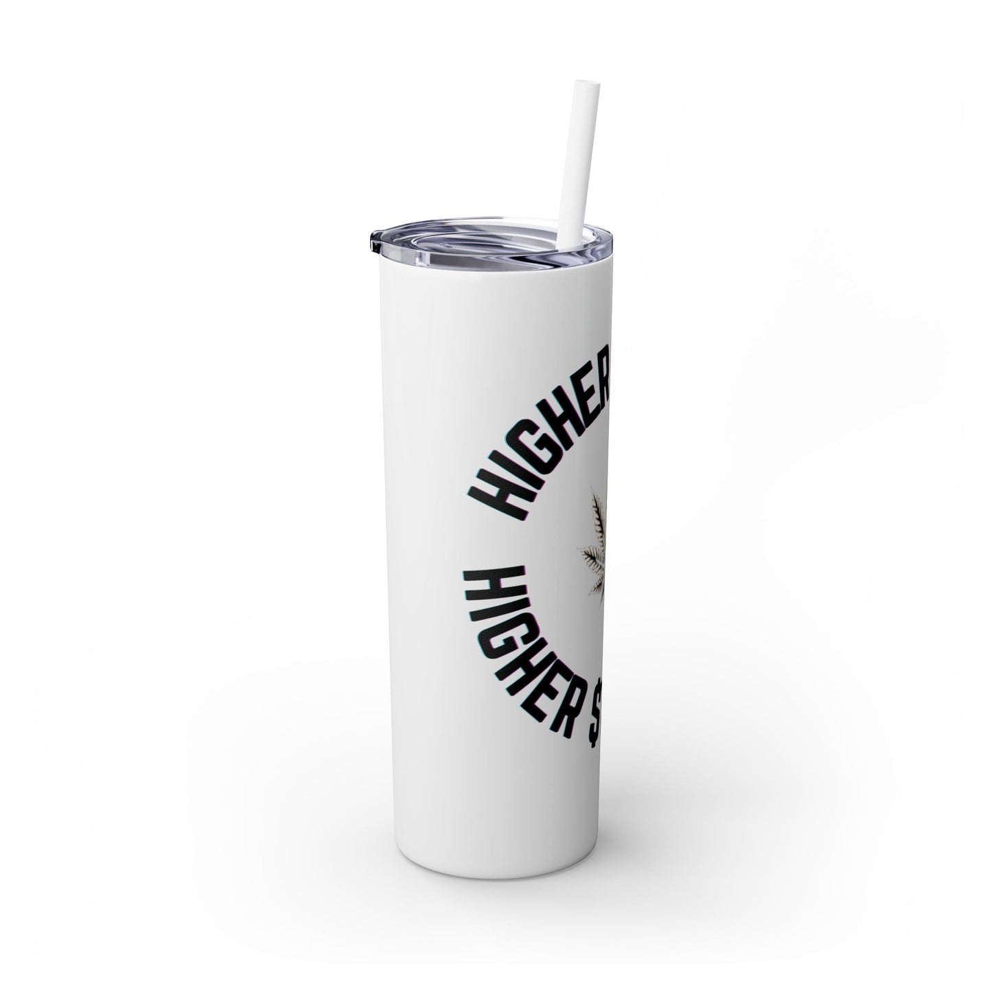 Higher Hustle Skinny Tumbler with Straw, 20oz - Perfect for On-the-Go Drinks, Gifts for Bud Lovers, Coffee, Tea, Summer Vibes, Unique [...]