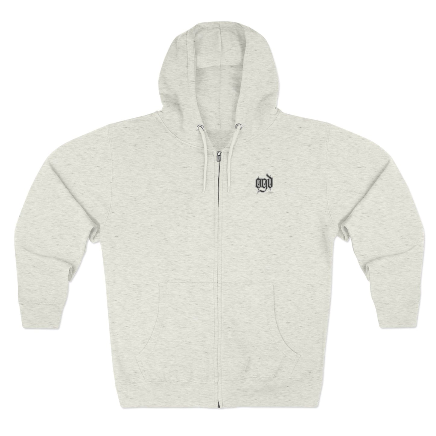 Unisex Zip Hoodie - Higher Hustle, Casual Wear, Streetwear Style, Gift for Hustlers, Cozy Layering Piece