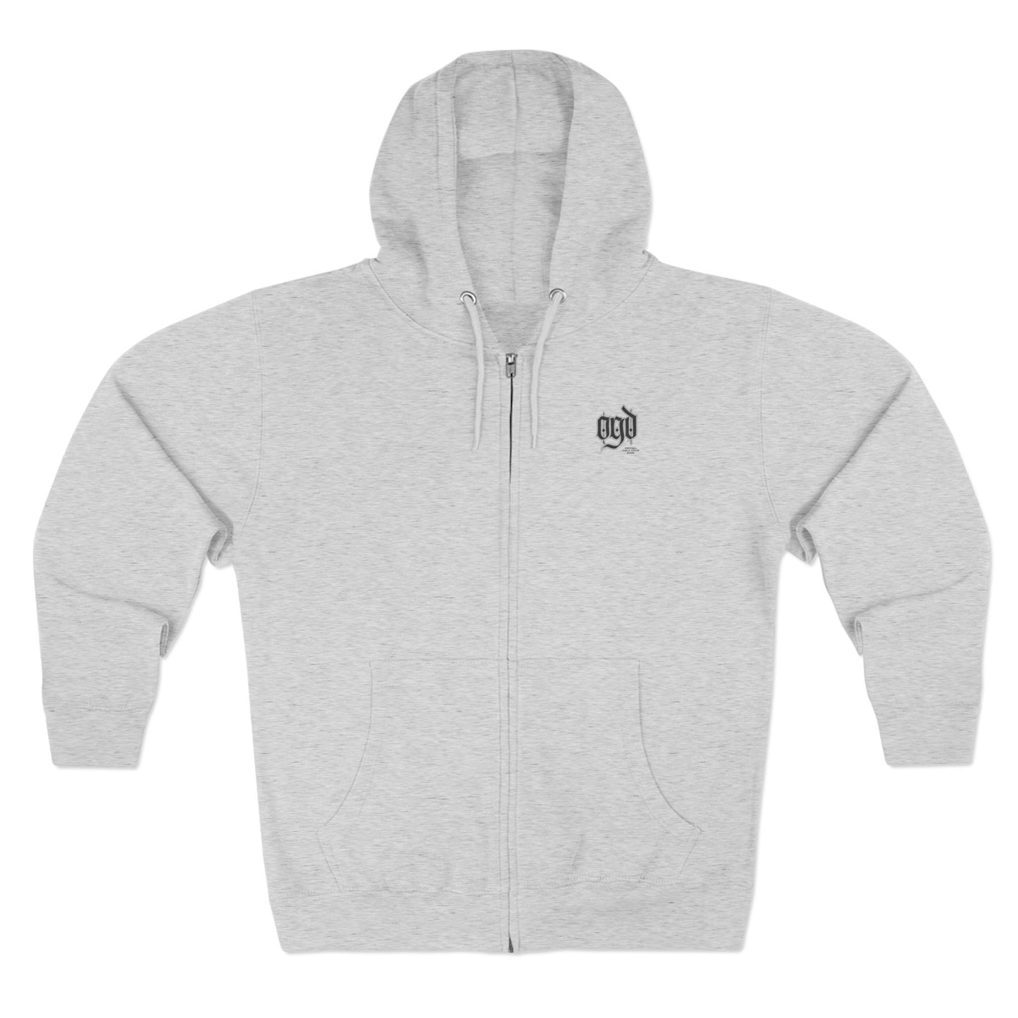 Unisex Zip Hoodie - Higher Hustle, Casual Wear, Streetwear Style, Gift for Hustlers, Cozy Layering Piece